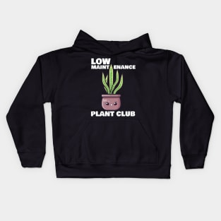 Low Maintenance Plant Club Kids Hoodie